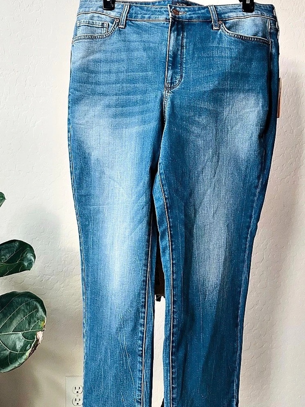NYDJ Marilyn Straight Ankle Jeans Blue Waist 16W NWT